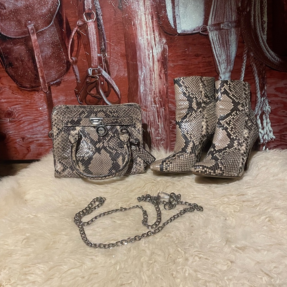 Michael Kors snakeskin bag